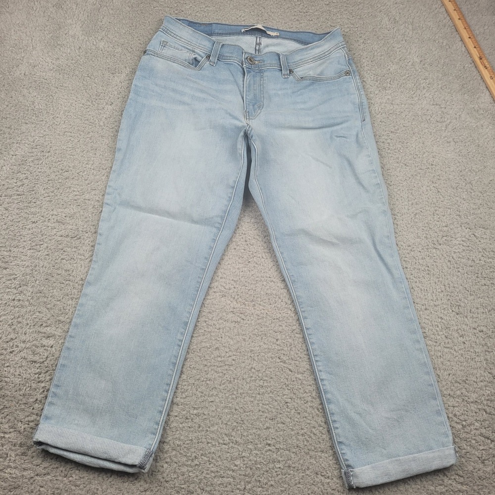 Levis Womens 10 W30 Light Wash Denim‎ Cropped Jeans - Picture 2 of 11